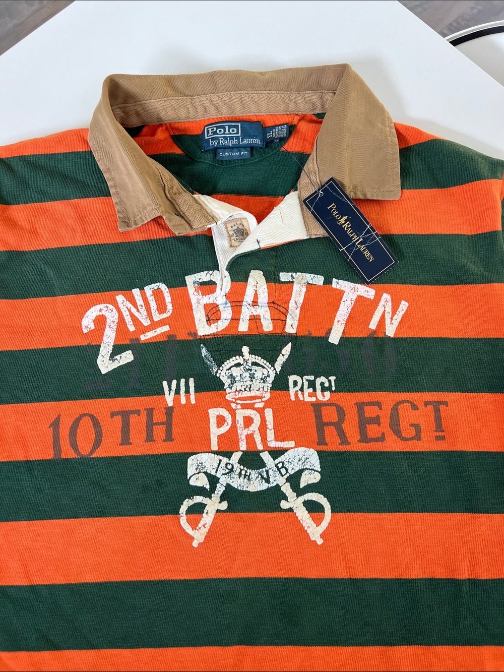 NEW Polo by Ralph Lauren custom fit short sleeve collared polo rugby shirt XL